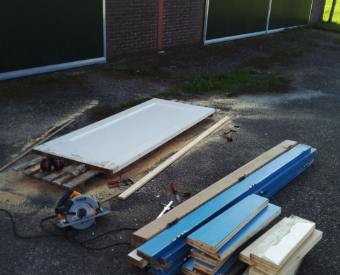 deuren Oude deuren, gered van het stort